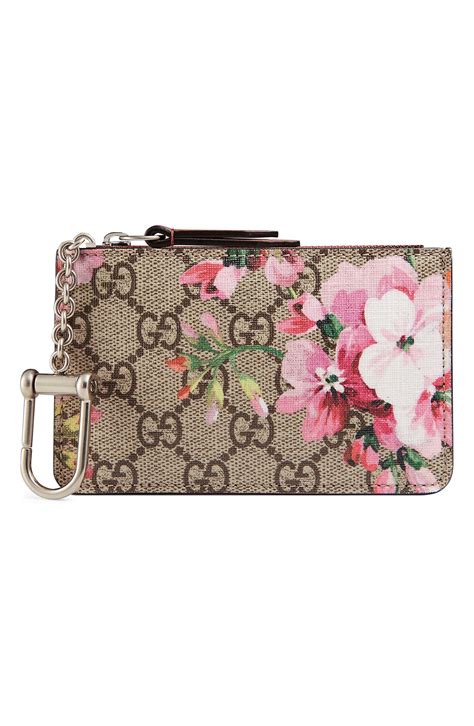 211137 gucci tote blooms|Gucci blooms key pouch.